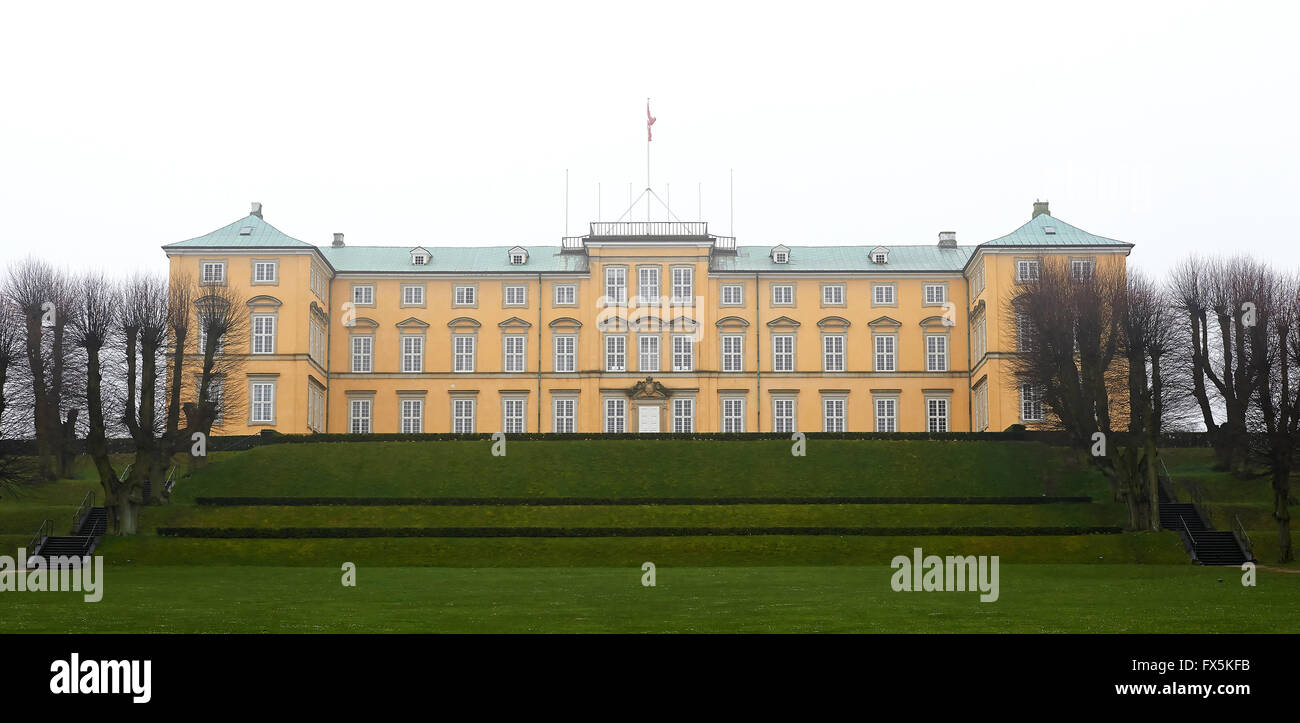 Frederiksberg Palace seen from Frederiksberg Park Stock Photo
