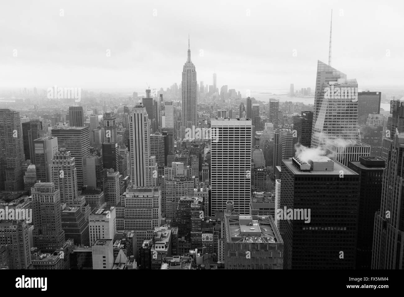 View of The Empire State Building and Manhattan from Top of the Rock,Rockefeller Center, New