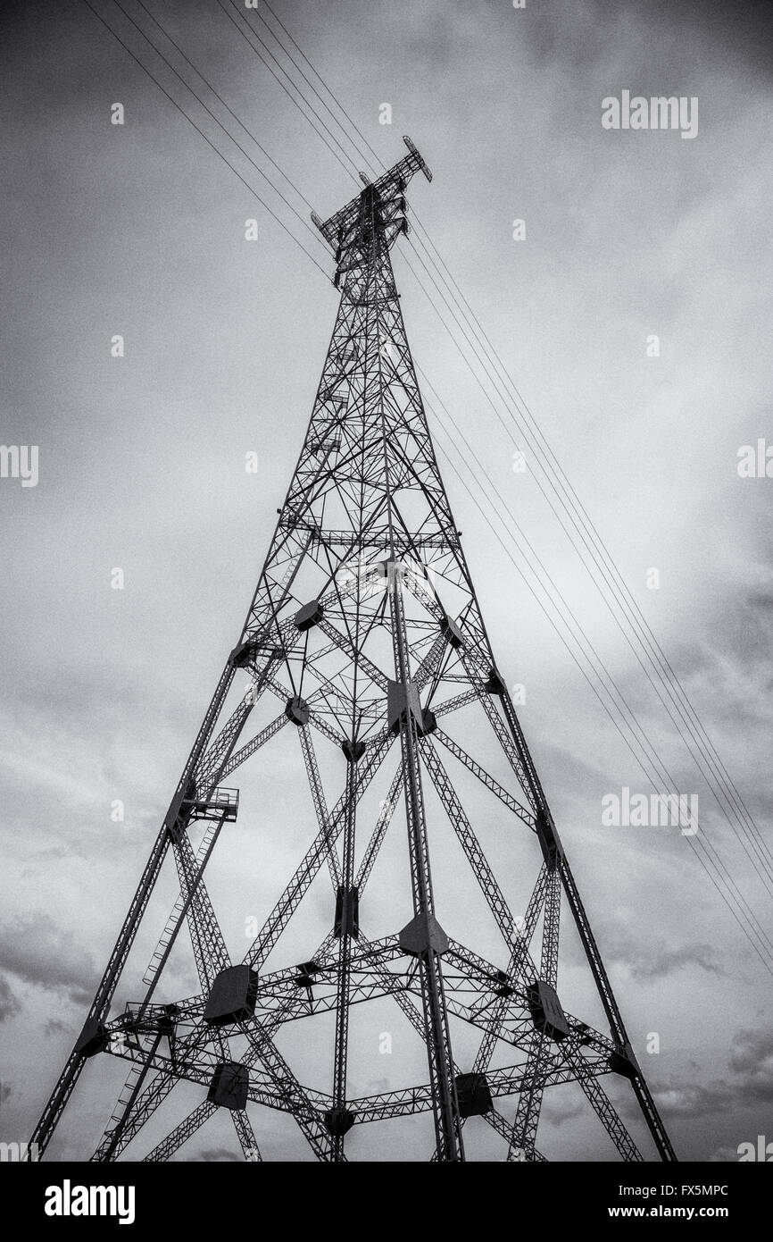 Electricity pylon. Stock Photo