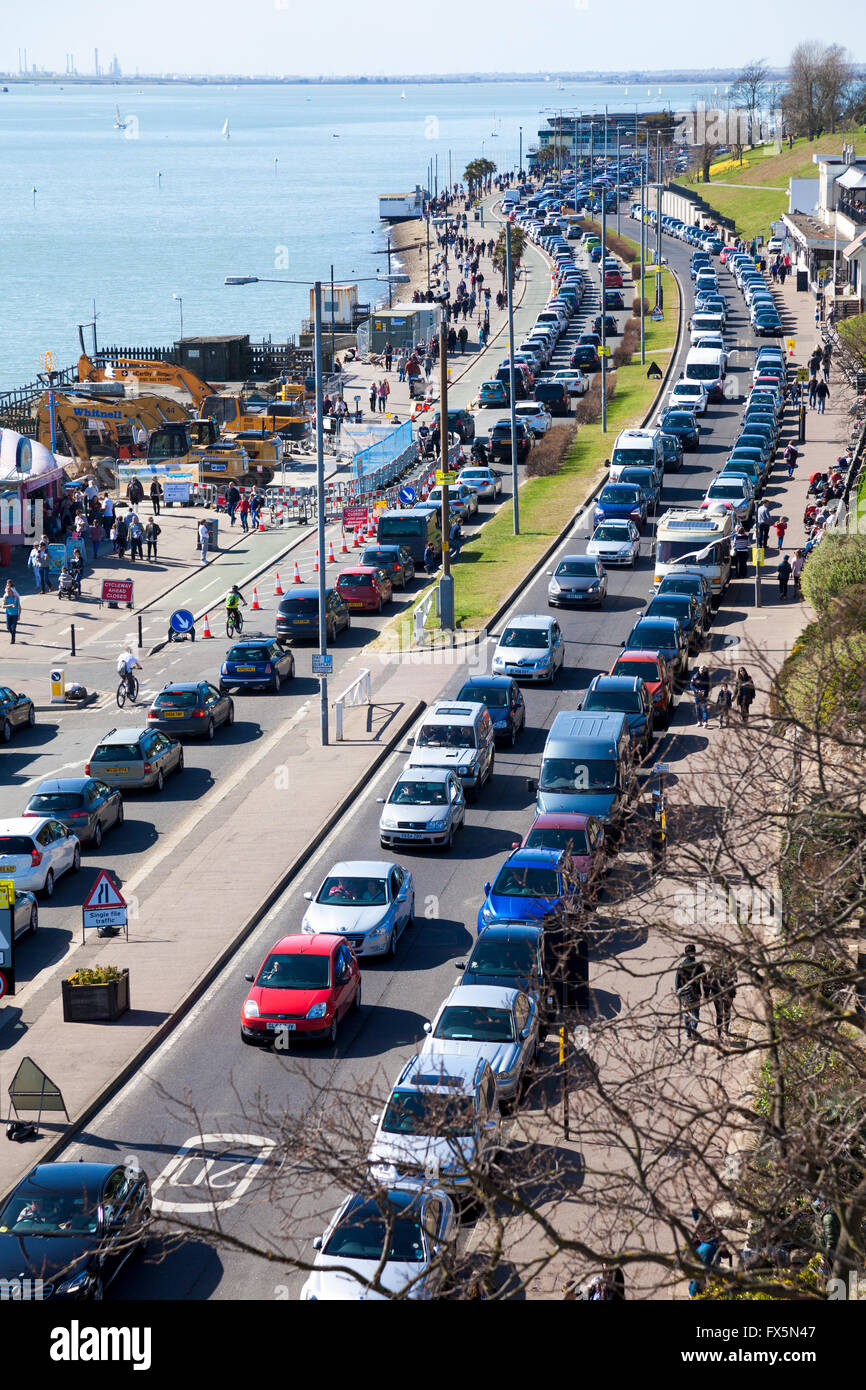 Traffic on Western Esplanade in SouthendonSea, Essex, UK Stock Photo