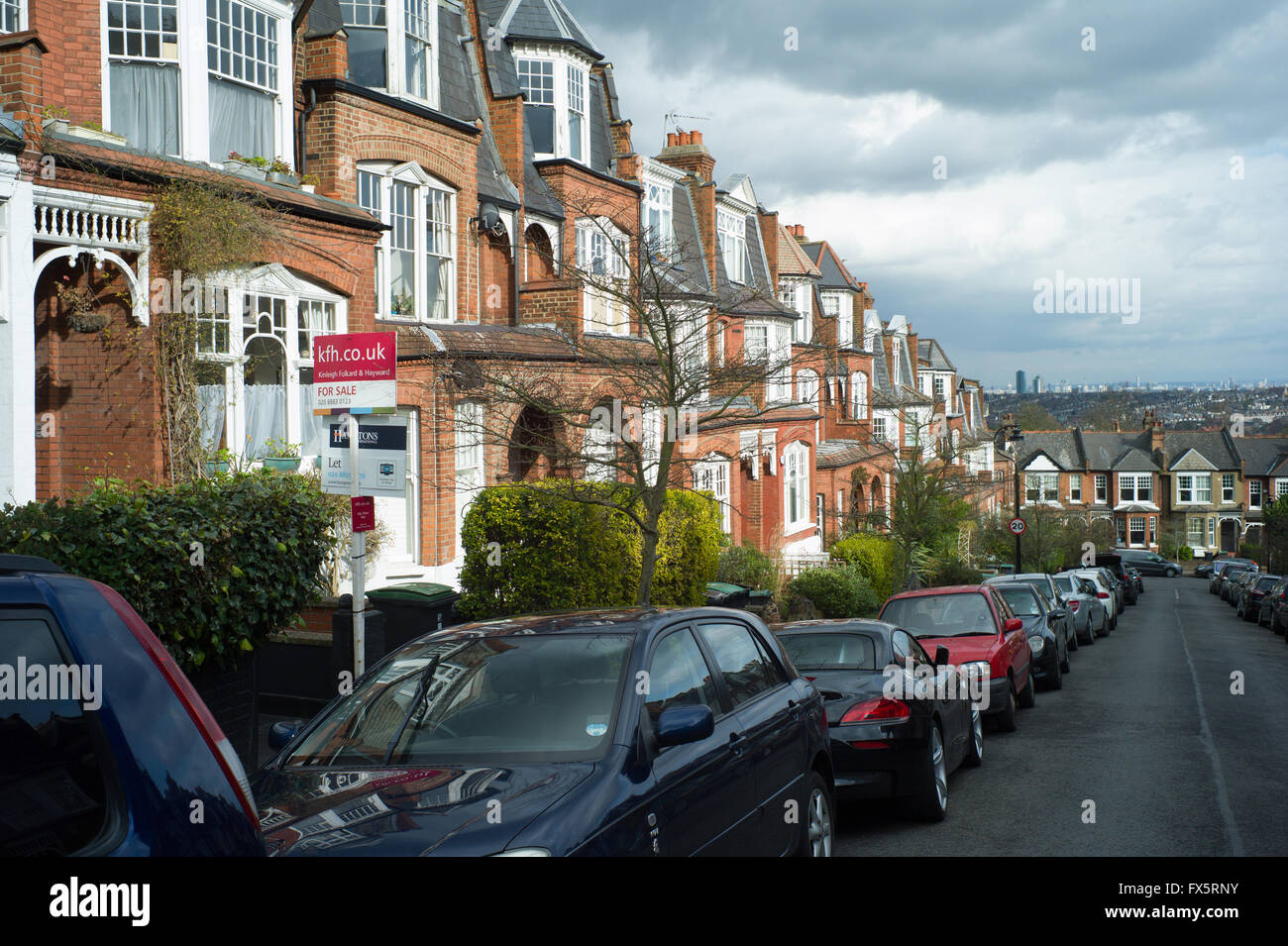 Housing in Muswell Hill, north London Stock Photo