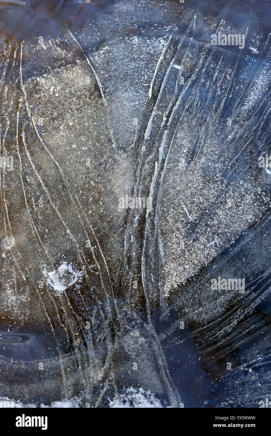 Close up background of melted ice Stock Photo - Alamy