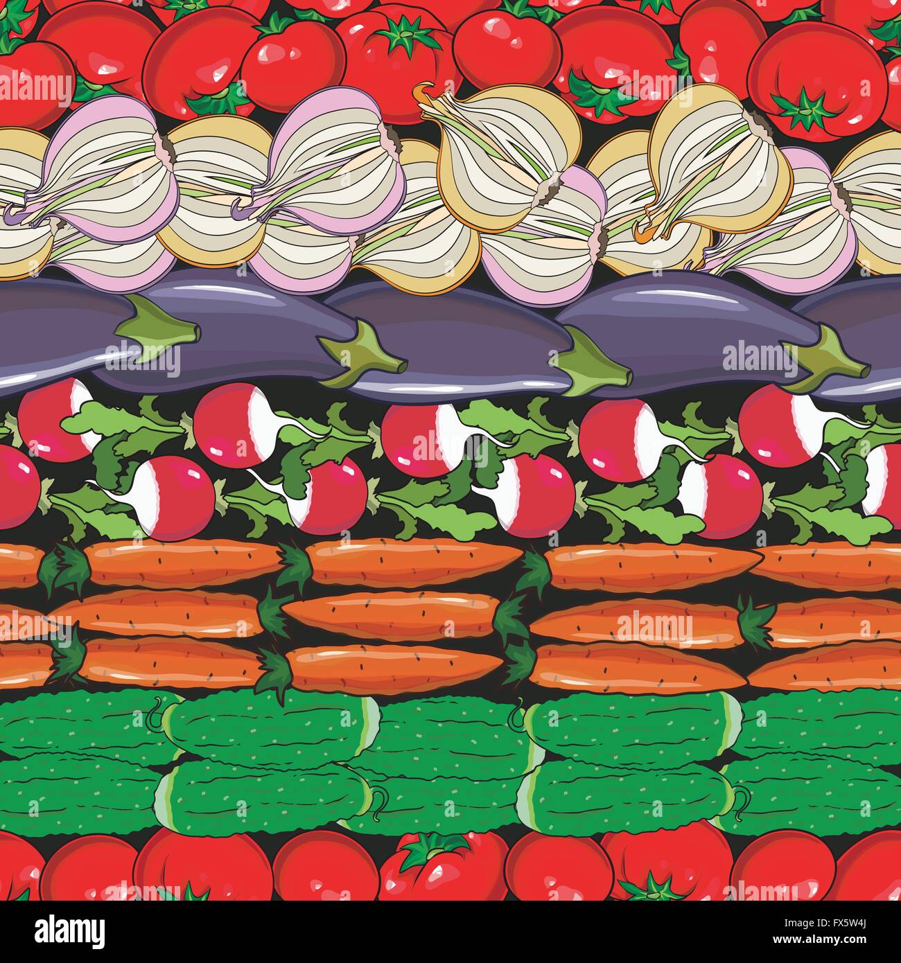 Seamless background with vegetables Stock Vector Image & Art - Alamy