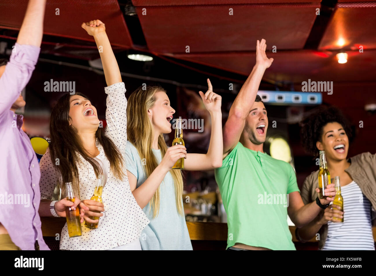 Friends Support Fun Smiling friends having fun Stock Photo - Alamy