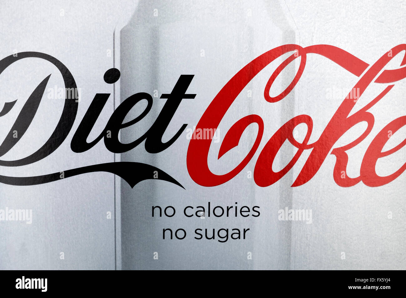24 Diet Coke box Stock Photo