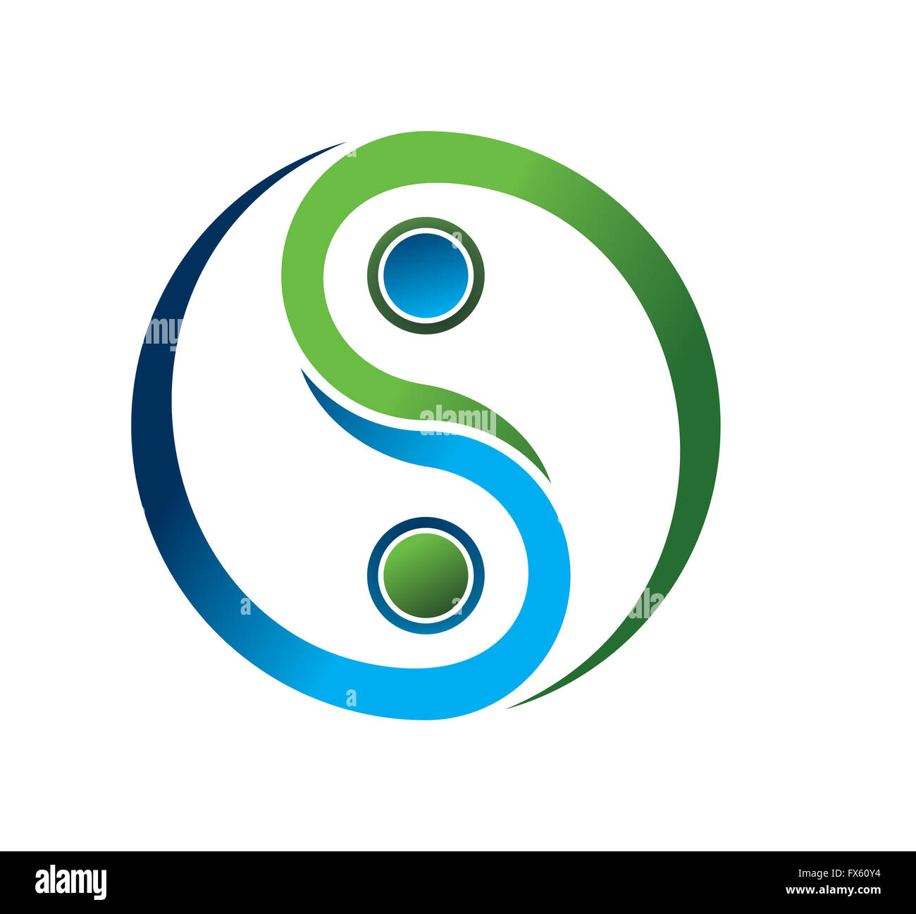 green yin and yang symbol green yin and yang symbol