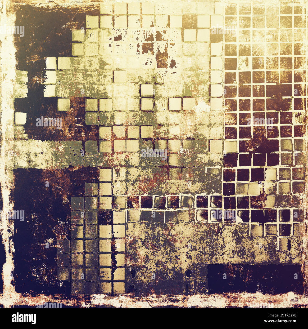 Dirty and weathered old textured background. With different color ...