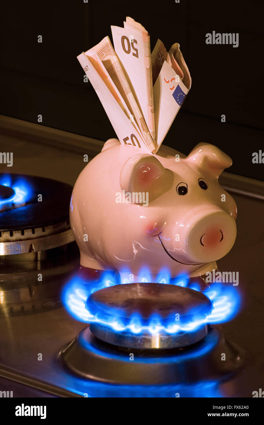 The cost of natural gas more expensive Stock Photo Alamy