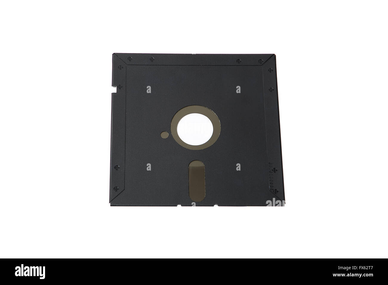 old data storage system: single floppy disk 5 '1/4 Stock Photo