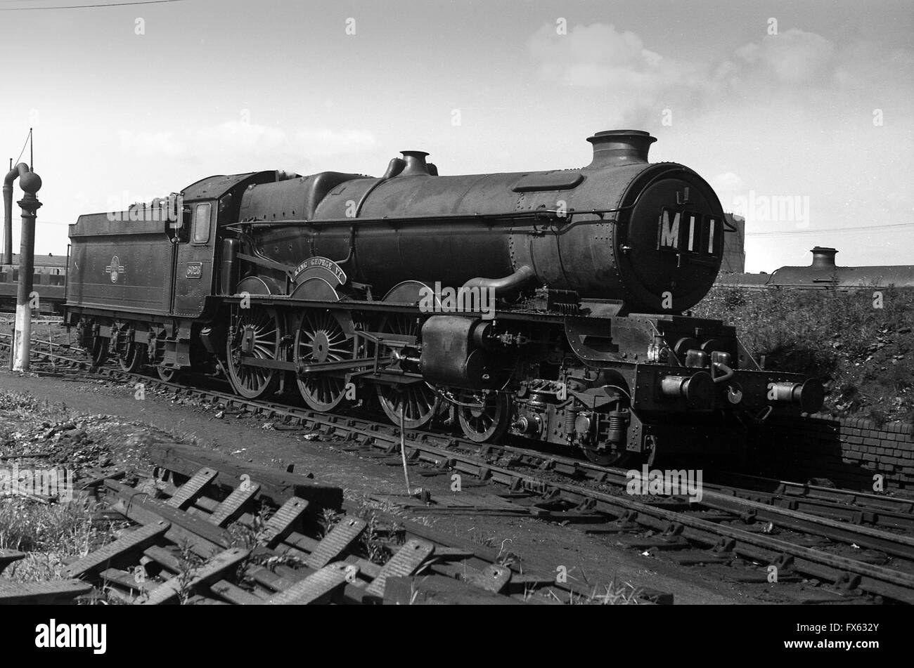 Steam locomotive King George V1 6028 in 1962 1960s Stock Photo