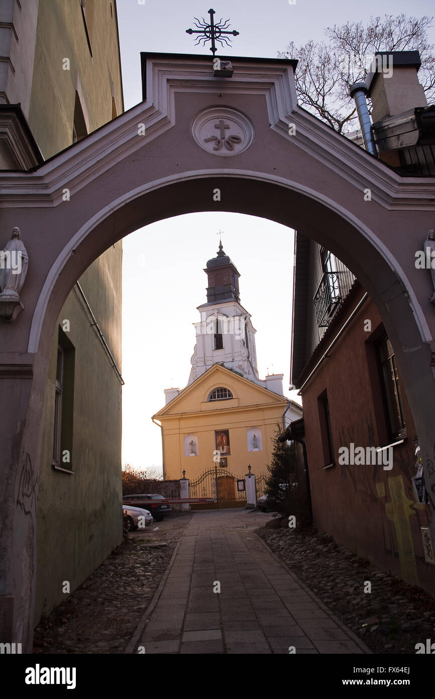 St. Bartholomew Church in Uzupis quarter of Vilnius Stock Photo
