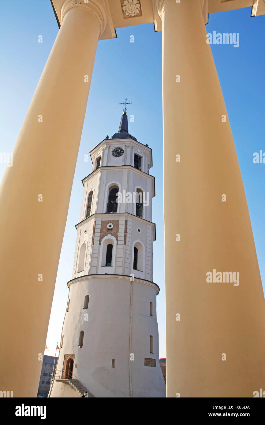 The Cathedral of Vilnius is the heart of the spiritual life in Catholic Lithuania. Stock Photo
