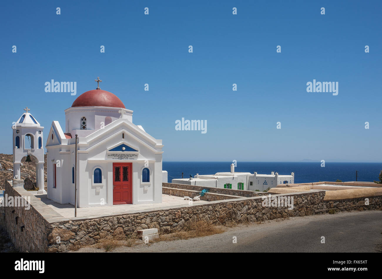 Traditional church under blue sky Stock Photo - Alamy