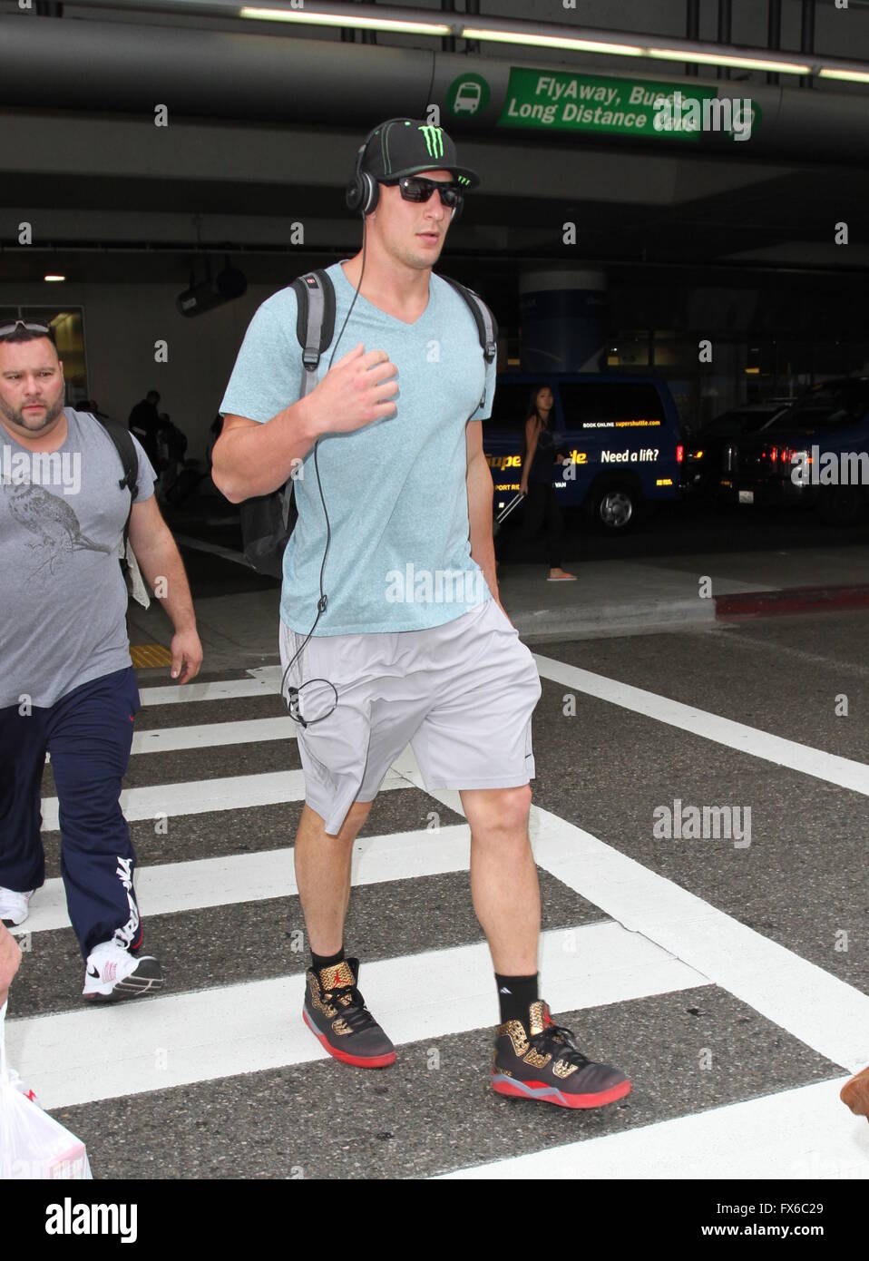 New England Patriots tight end Rob Gronkowski, AKA Gronk, arrives at Stock  Photo - Alamy