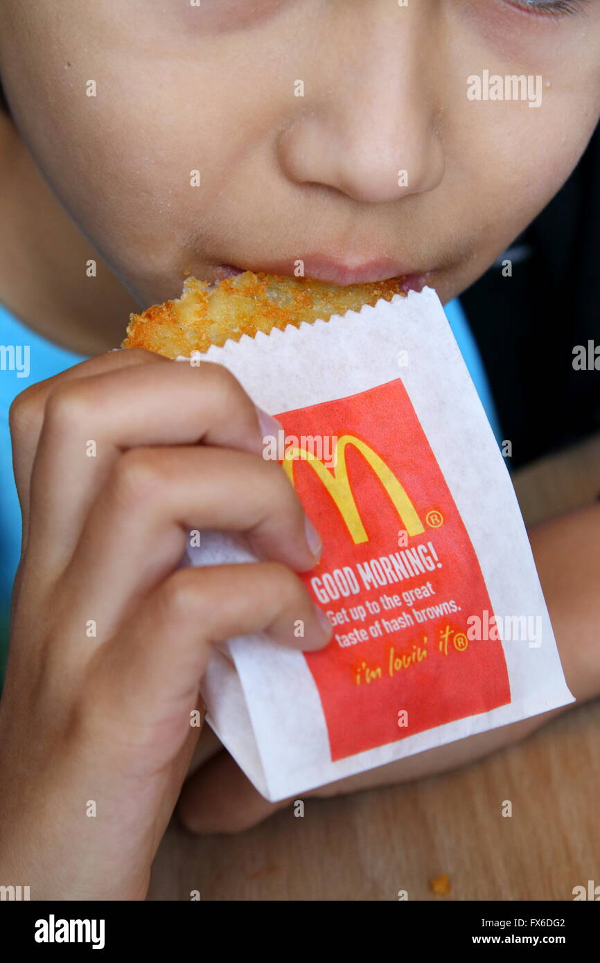 McDonald's Hash Browns golden potato Stock Photo Alamy