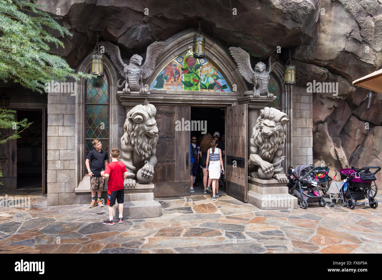 Entrance To Be Our Guest Restaurant In Fantasyland In Magic Kingdom Theme Park In Walt Disney World Orlando Florida Stock Photo Alamy