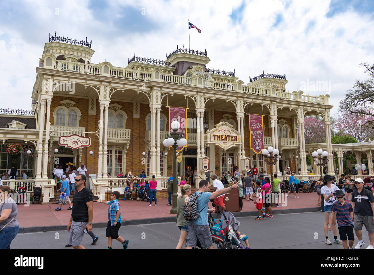 Town Square Theater Theatre in Disneys Magic Kingdom theme park at Walt Disney World, Orlando, Florida. Stock Photo