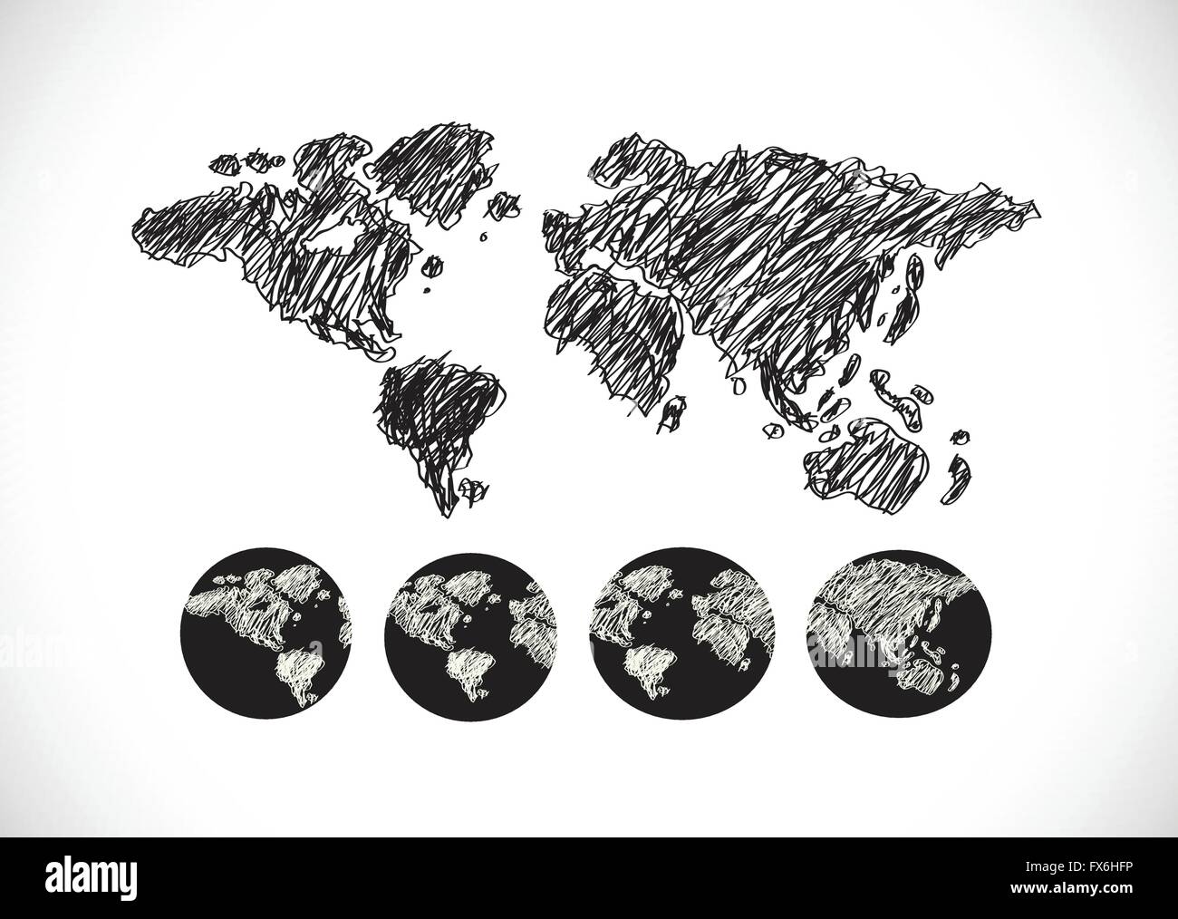 Globe earth vector icons themes idea design Stock Vector Image & Art ...