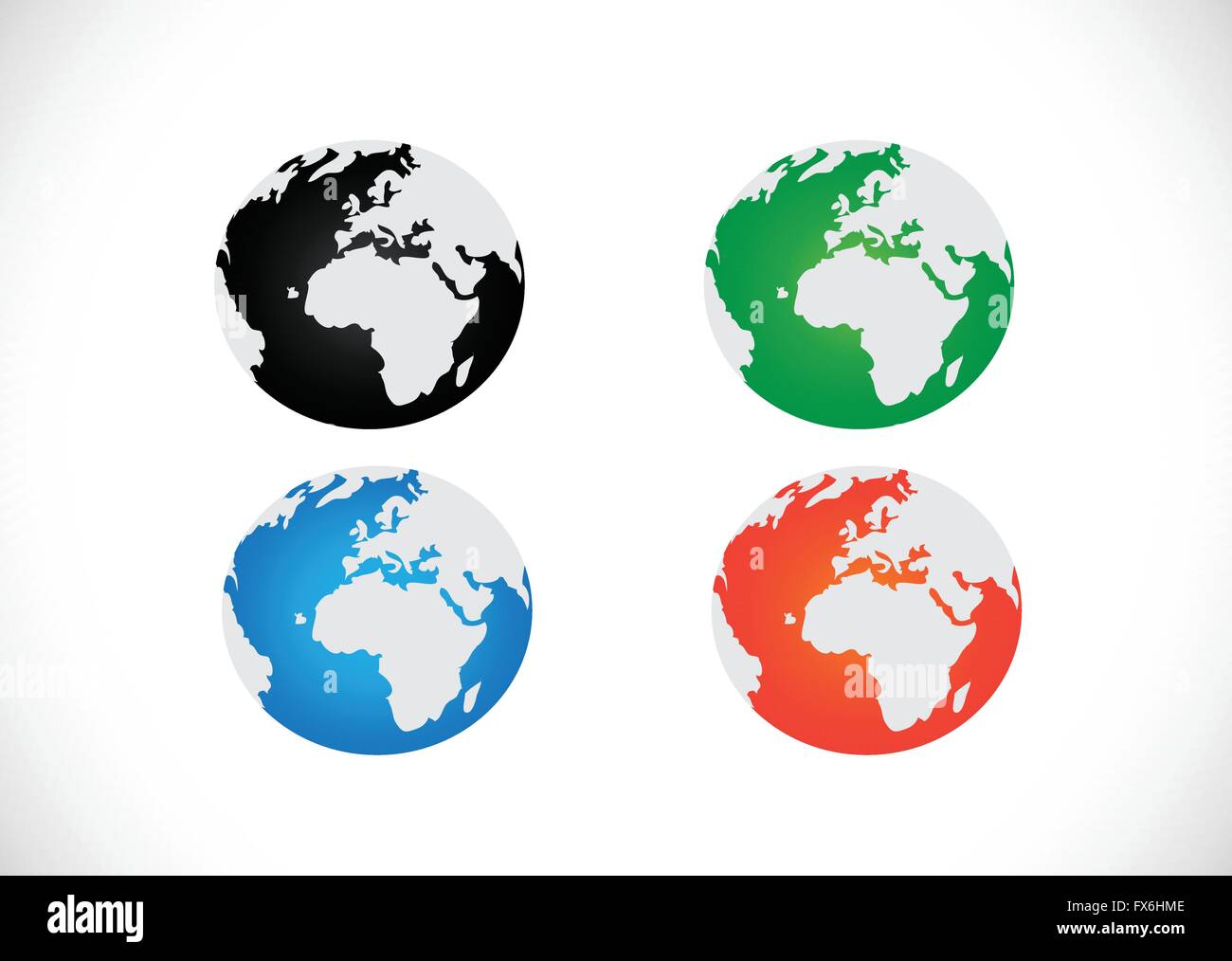 Globe earth vector icons themes idea design Stock Vector Image & Art ...