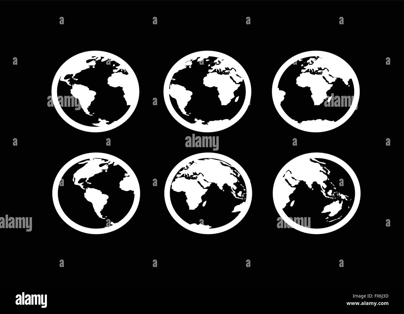Globe earth vector icons themes idea design Stock Vector Image & Art ...