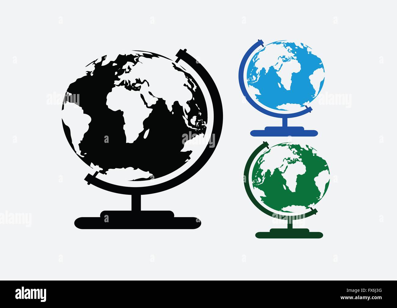 Globe earth vector icons themes idea design Stock Vector Image & Art ...