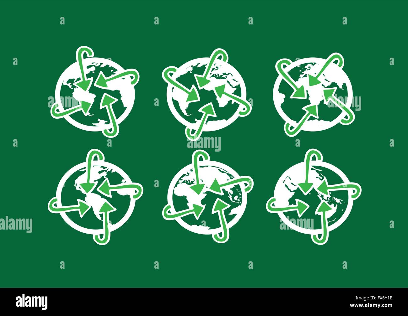Globe earth icons themes idea design Stock Vector Image & Art - Alamy