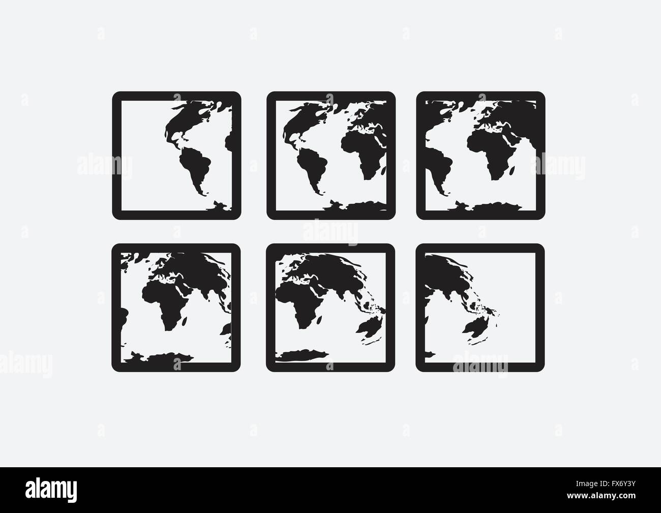 Globe earth icons themes idea design Stock Vector Image & Art - Alamy