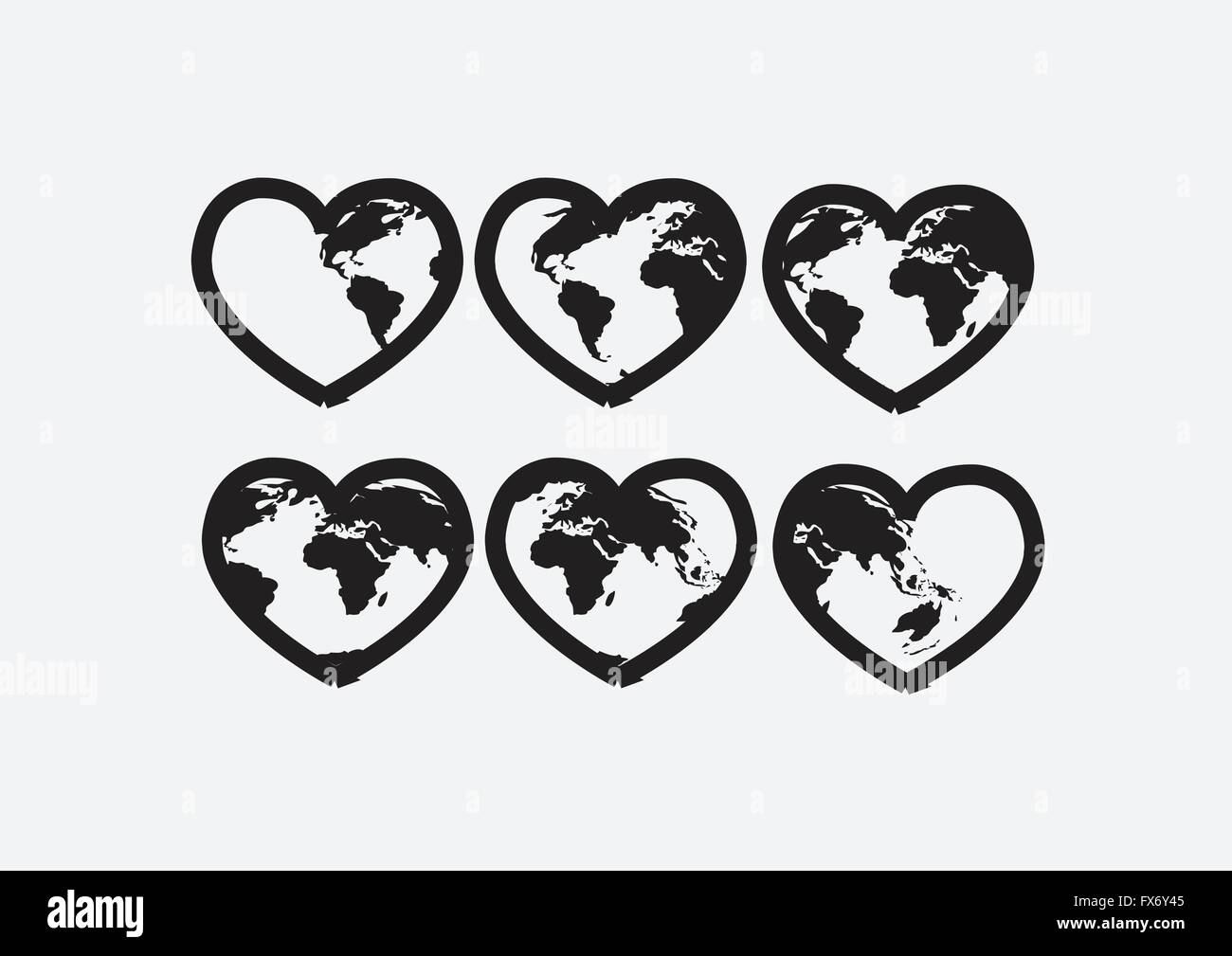Globe earth icons themes idea design Stock Vector Image & Art - Alamy