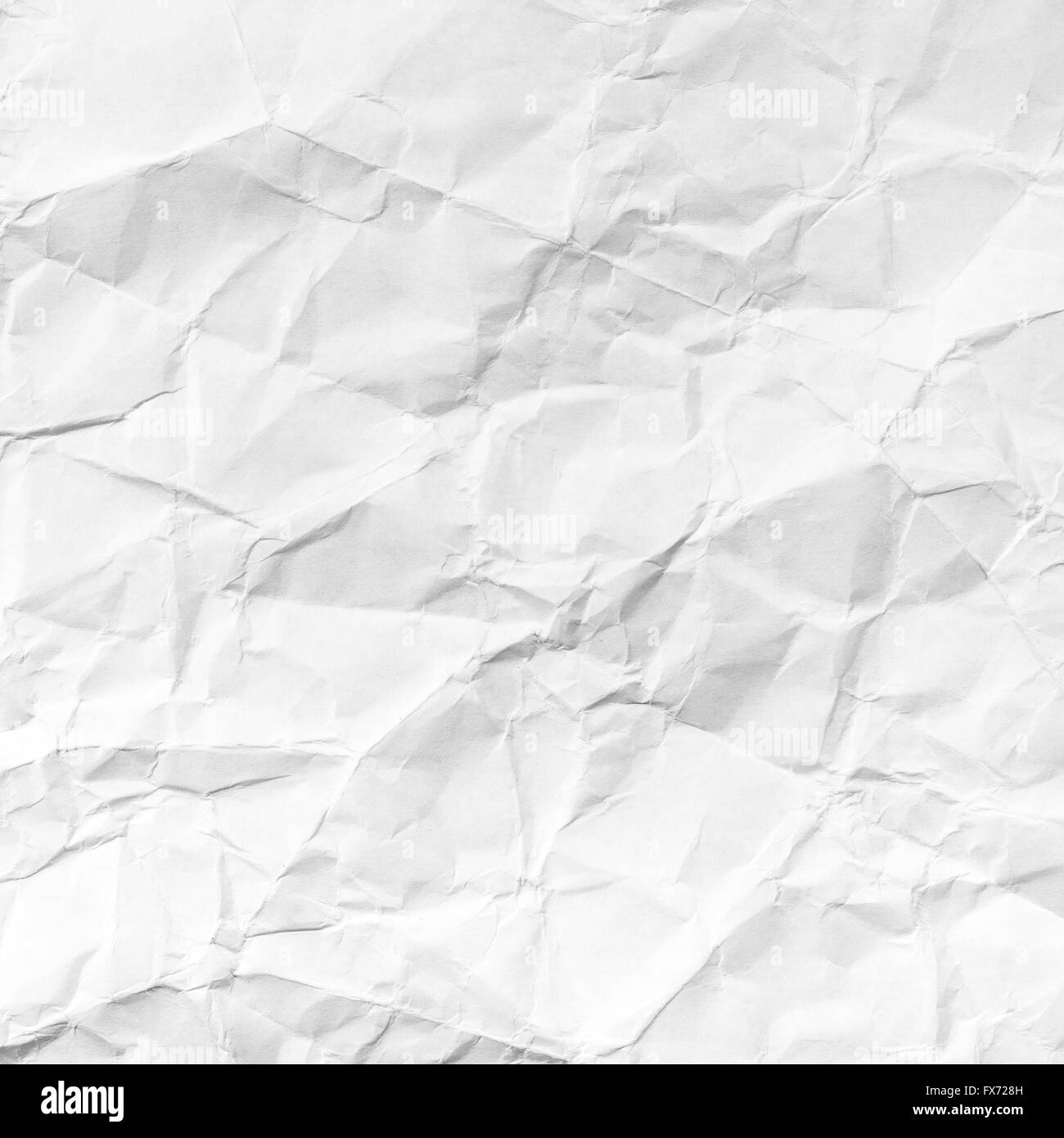 Close Up White Crumpled Tissue Paper Background Texture Stock