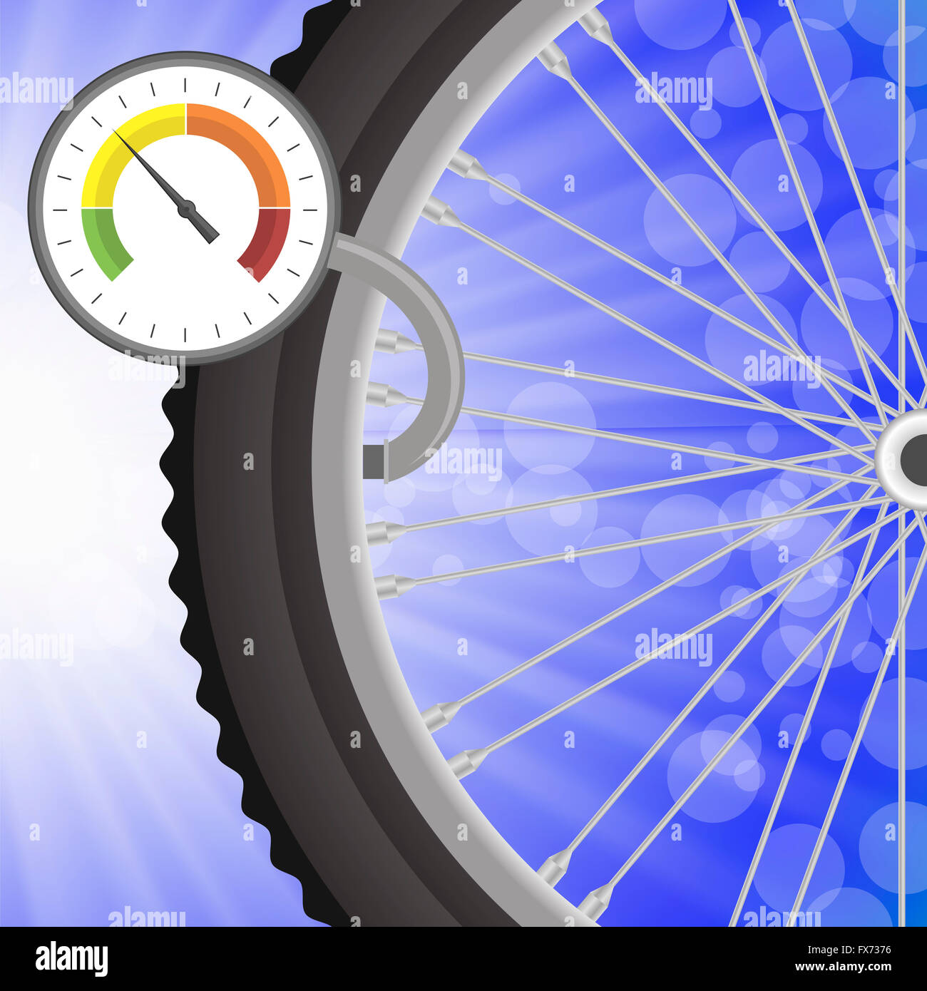 Manometer and Part of Bicycle Wheel Stock Photo Alamy