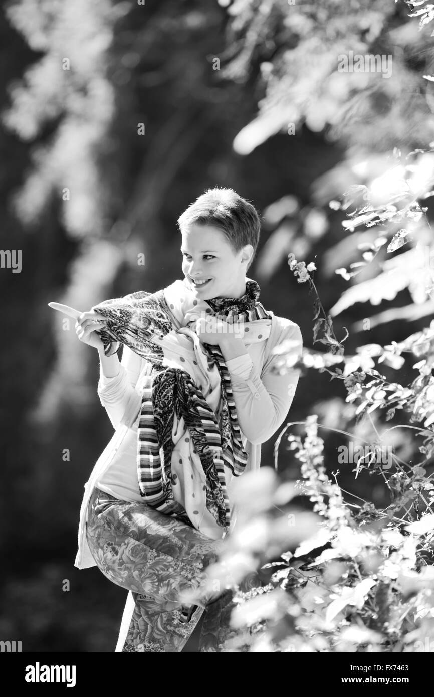 One female young teen pretty single beautiful teenager Black and White  Stock Photos & Images - Alamy