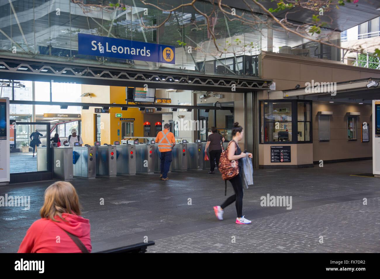 St leonards railway station in north sydney,new south wales,australia