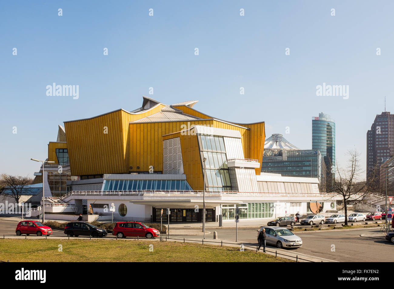 BERLIN, MARCH 16: The Berliner Philharmonie on March 16, 2016. A world famous known concert hall in Berlin. Stock Photo