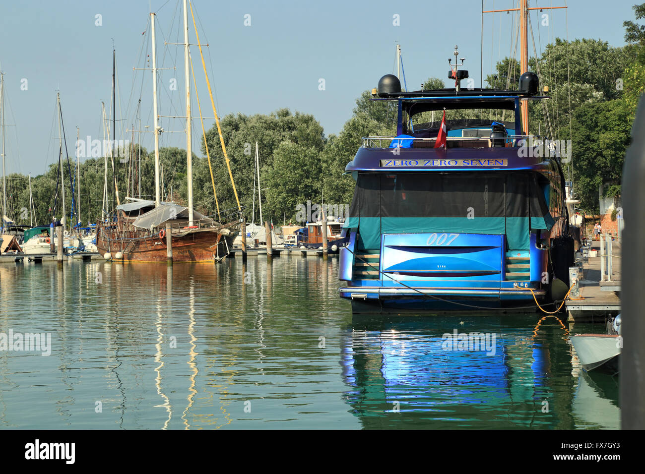 Yacht 007 Zero Zero Seven Stock Photo