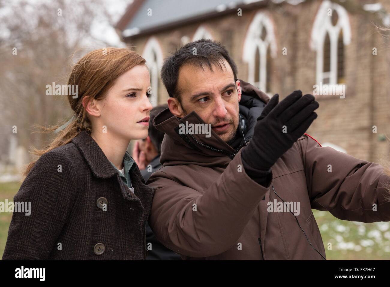 Regression Year : 2015 Spain / Canada Director : Alejandro Amenabar Emma Watson, Alejandro Amenabar Shooting picture Stock Photo