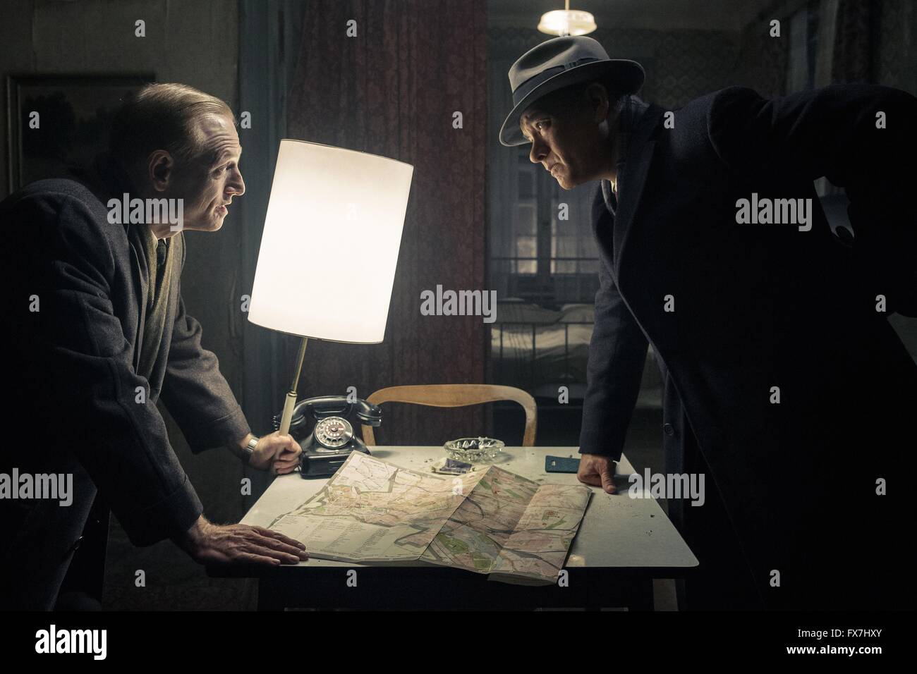 Bridge of Spies Year : 2015 UK Director : Steven Spielberg Scott Shepherd , Tom Hanks Stock Photo