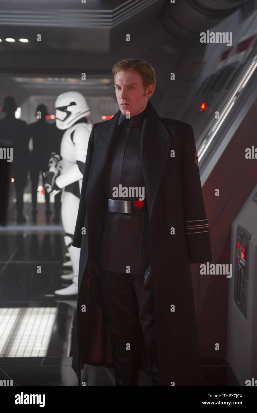 Star Wars: Episode VII - The Force Awakens Year : 2015 USA Director : J.J. Abrams Domhnall Gleeson Stock Photo