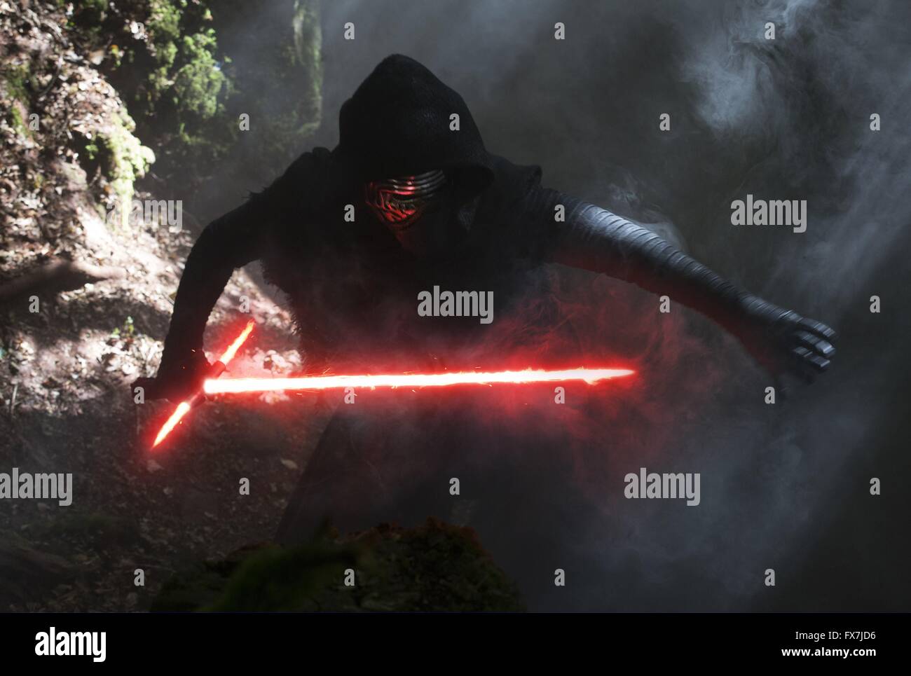 Star Wars: Episode VII - The Force Awakens Year : 2015 USA Director : J.J. Abrams Adam Driver Stock Photo
