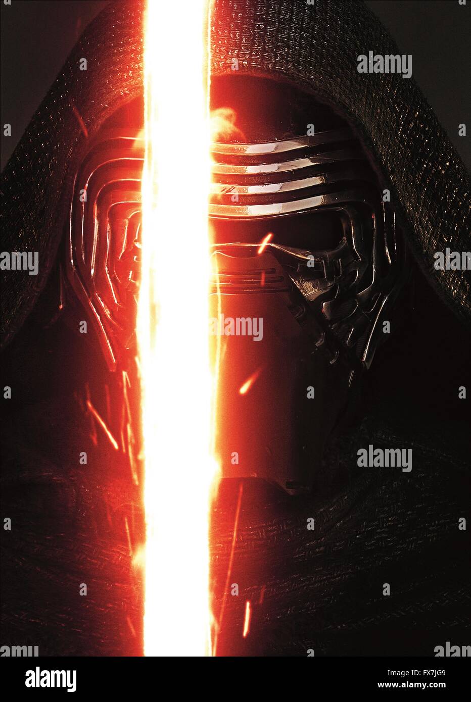 Star Wars: Episode VII - The Force Awakens Year : 2015 USA Director : J.J. Abrams Adam Driver Movie poster (Art Work) Stock Photo
