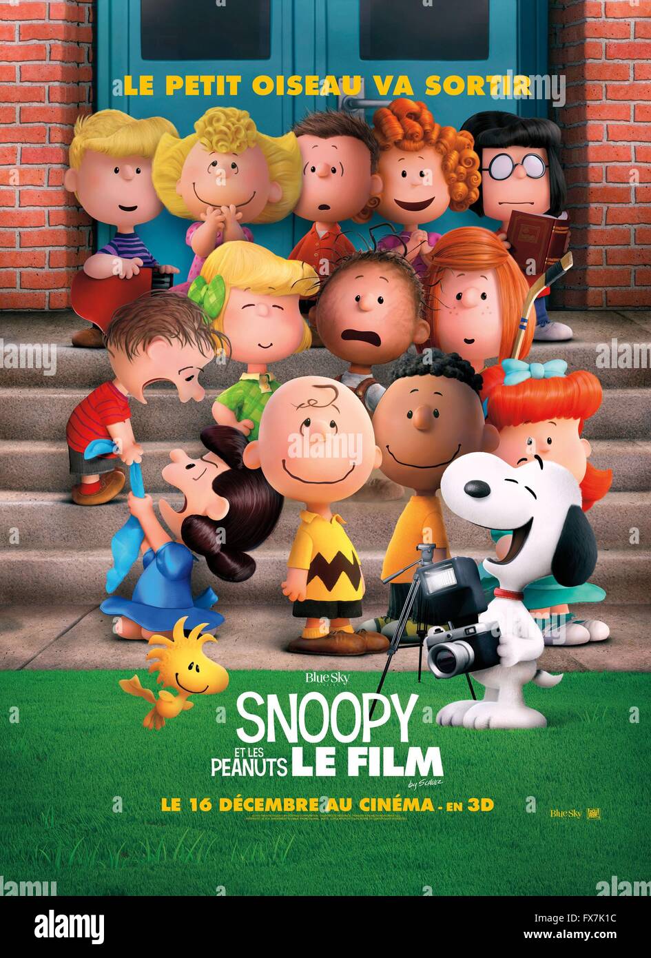 The Peanuts Movie Year : 2015 USA Director : Steve Martino Animation Movie poster (Fr) Stock Photo