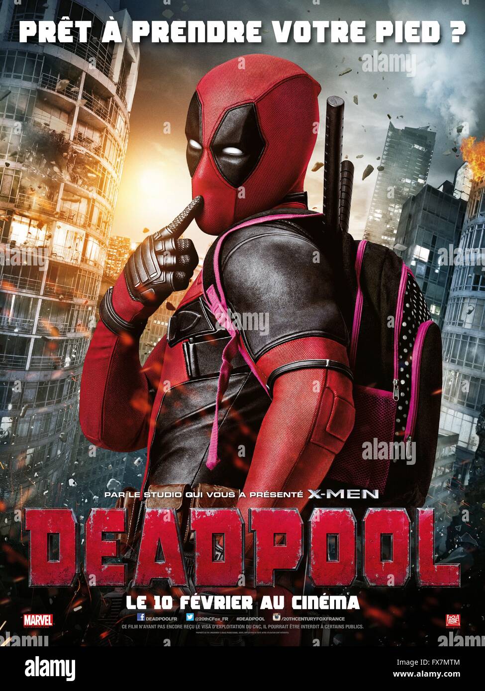 Deadpool Year : 2016 USA / Canada Director : Tim Miller Ryan Reynolds Movie  poster (Fr Stock Photo - Alamy