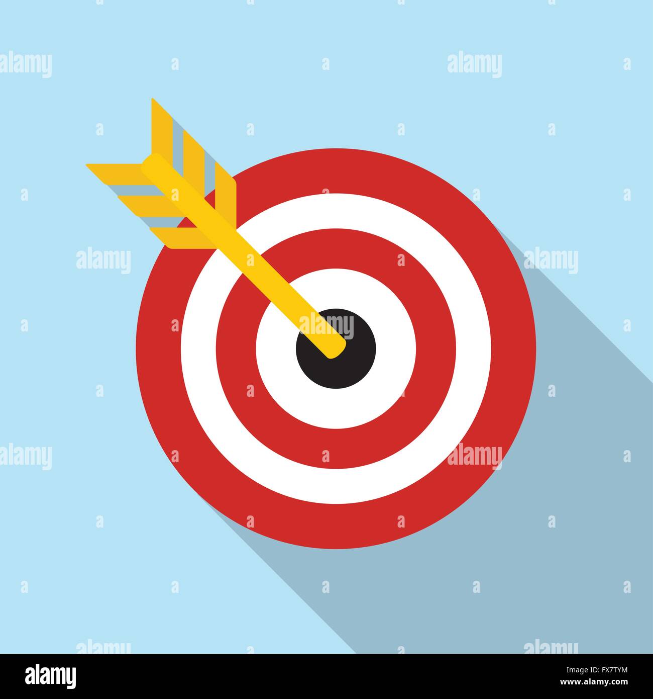 Target Flat Concept Icon Vector Illustration. Target Icon Image Stock ...