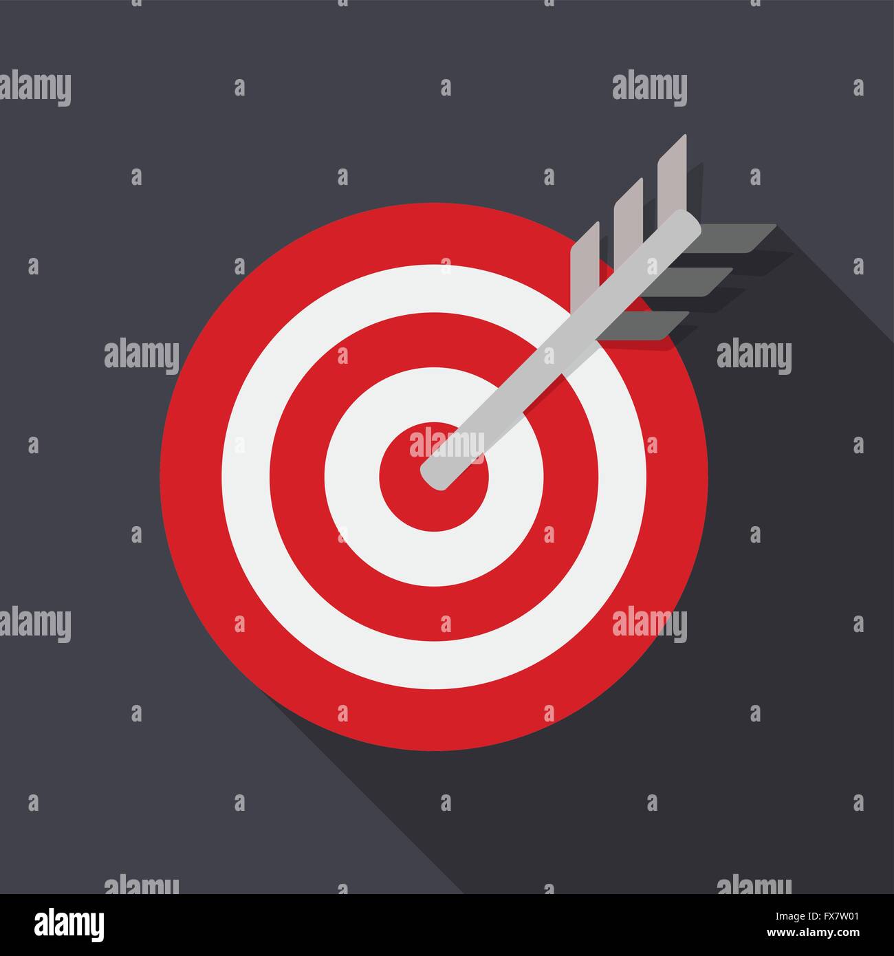 Target Flat Concept Icon Vector Illustration. Target Icon Image Stock ...