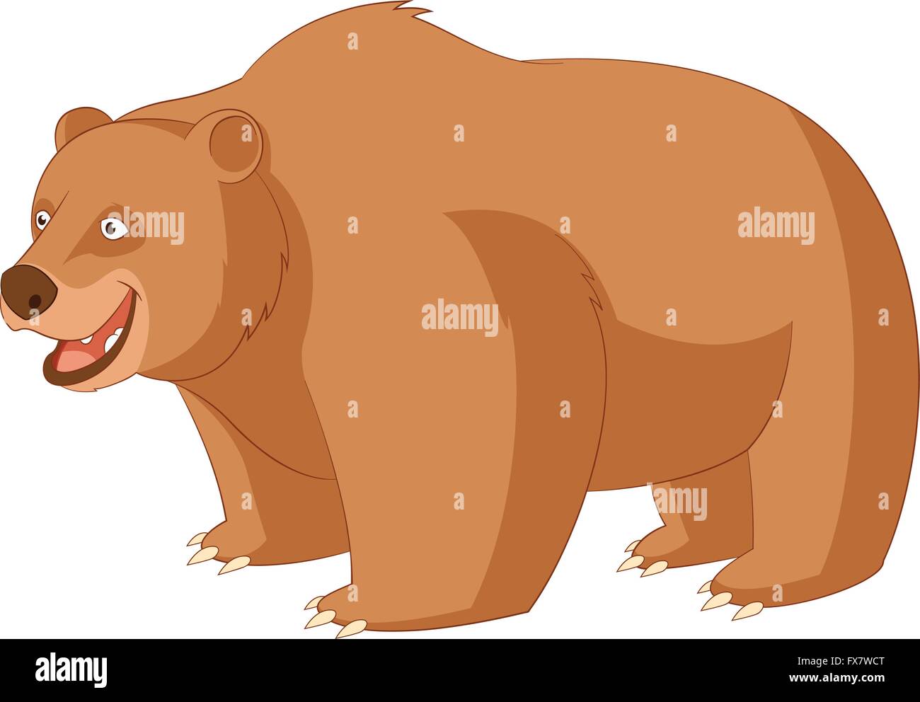 Cartoon smiling bear Stock Vector Image & Art - Alamy