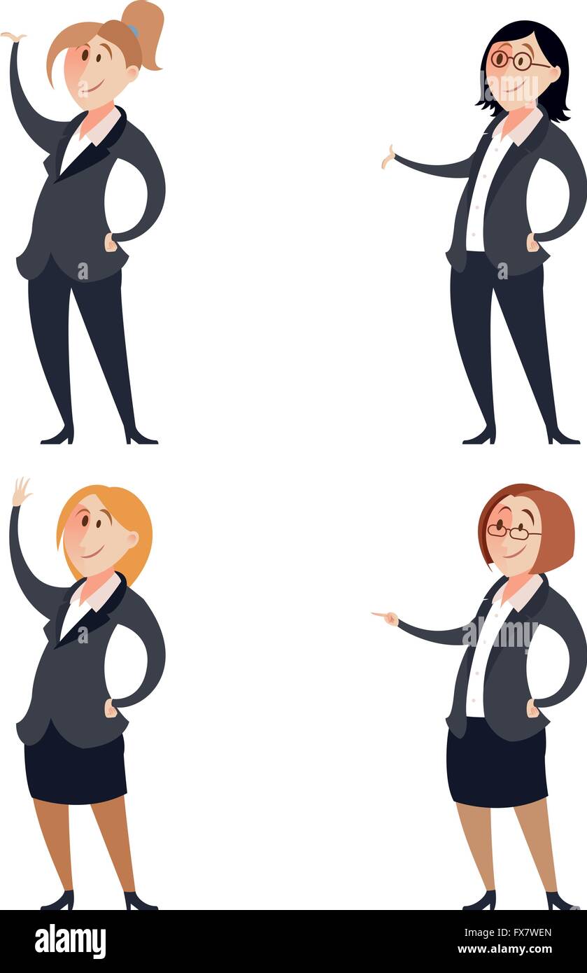 Set of businesswomen Stock Vector Image & Art - Alamy