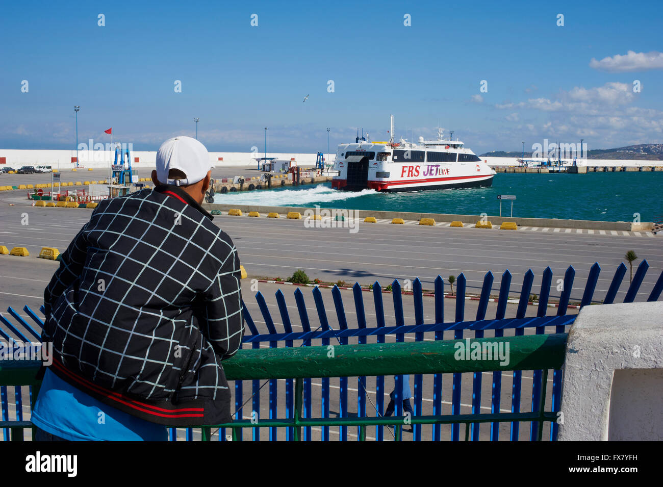Morocco, Tangier, port, ferry departure Spain Stock Photo Alamy