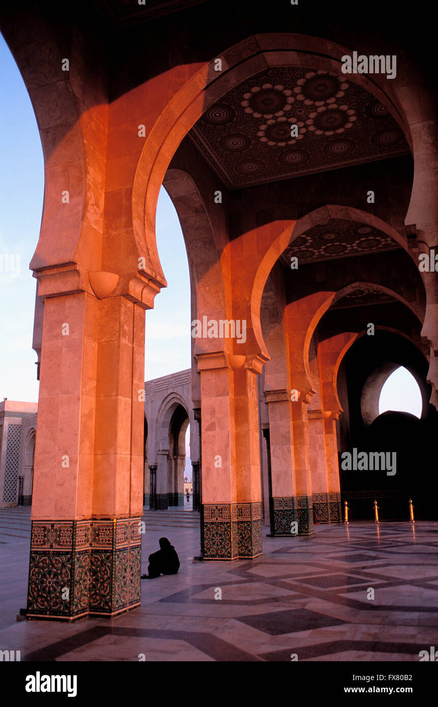 Morocco, Casablanca, Hassan II mosque Stock Photo