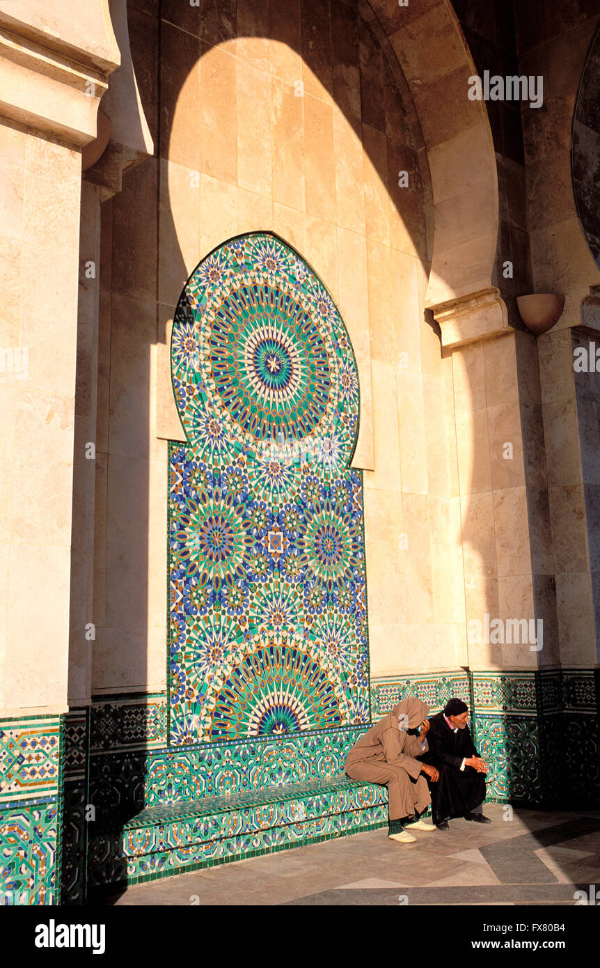 Morocco, Casablanca, Hassan II mosque Stock Photo
