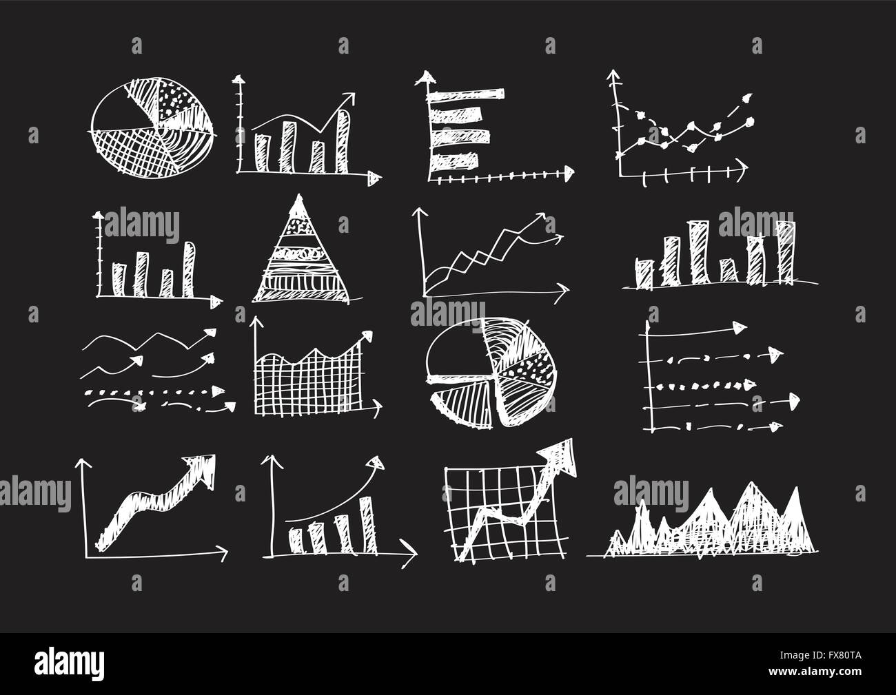 doodle graph declining chart hand drawn with black... hand doodle Business Graph charts Stock Vector Image & Art - Alamy