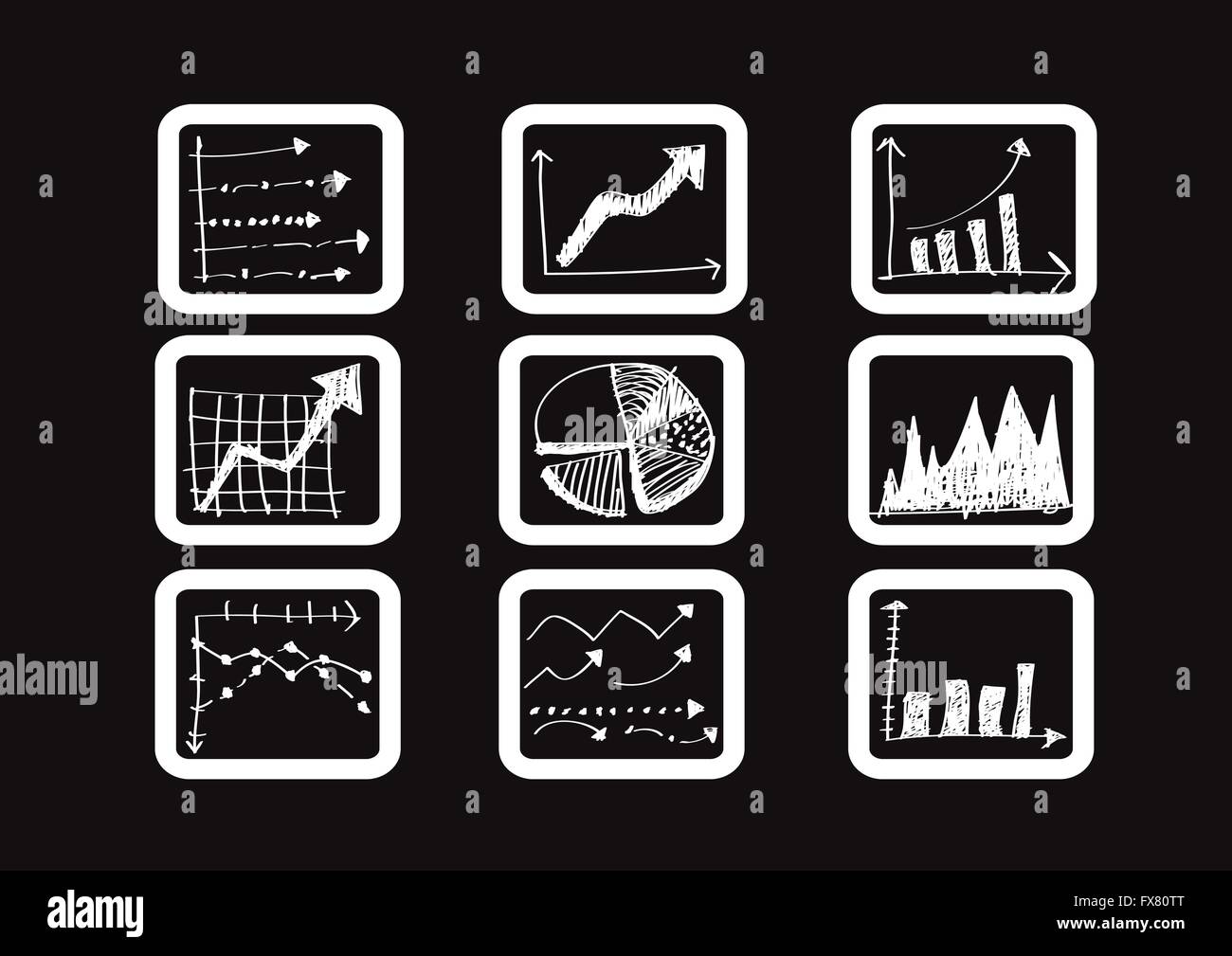 doodle graph declining chart hand drawn with black... hand doodle Business Graph charts Stock Vector Image & Art - Alamy